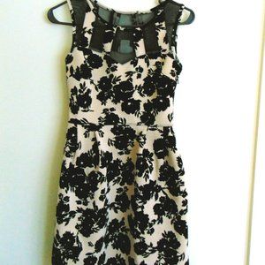 SWEET STORM SLEEVLESS DRESS W/ SEE THRU TOP DESIGN